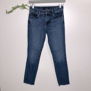 J Brand Jeans Skinny Crop Ankle Raw Hem